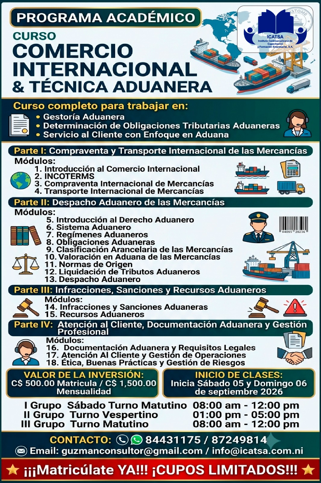 Curso Comercio Internacional y Técnicas Aduaneras